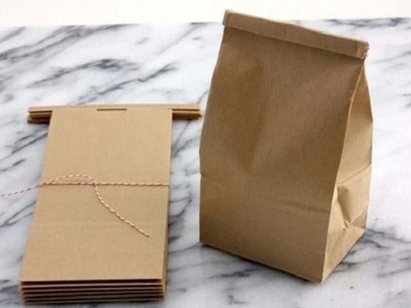 Túi giấy kraft gấp miệng